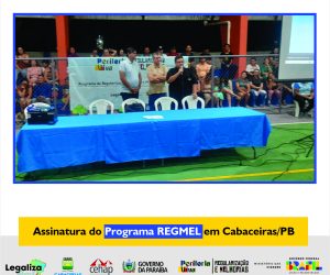 Programa REGMEL em Cabaceiras/PB