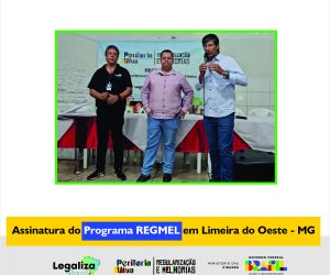 Programa REGMEL em Limeira do Oeste/MG