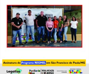 Programa REGMEL em São Francisco de Paulo/MG