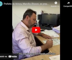 Prefeito de Arinos Marcílio Álisson, se prepara para evento de Entrega dos Títulos Definitivos