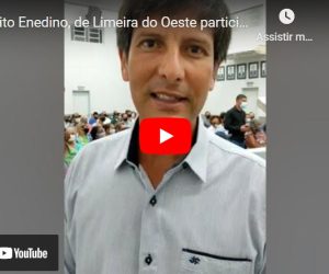 Prefeito Enedino, de Limeira do Oeste participa da entrega de Títulos Definitivos